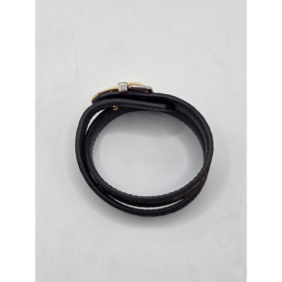 Louis Vuitton Brown 'Fasten Your LV' Monogram Wrap Bracelet - Picture 5 of 16